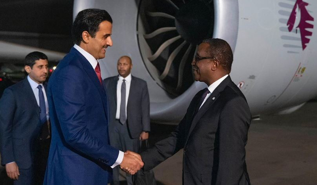 HH the Amir Arrives Rwandan Capital Kigali